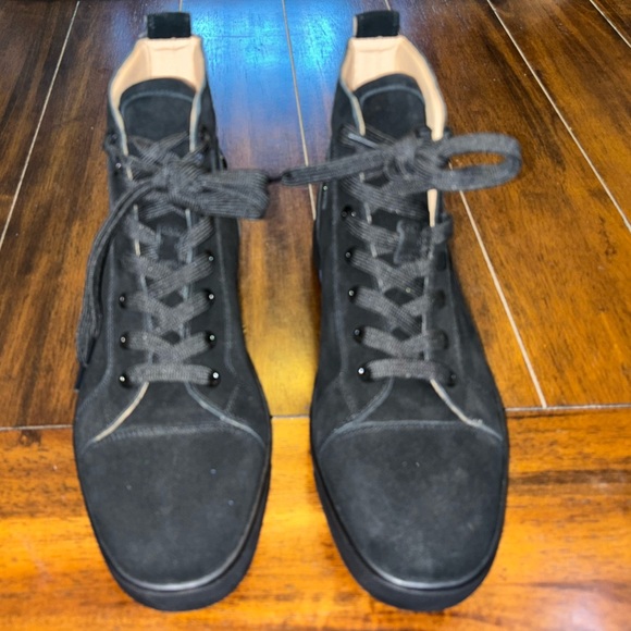 Louis Suede Black High-Top Sneaker - Picture 5 of 5